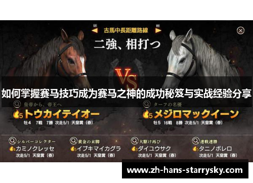 如何掌握赛马技巧成为赛马之神的成功秘笈与实战经验分享